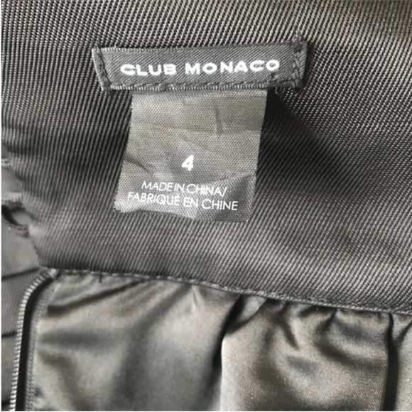 Club Monaco Black Pleated Skirt - Picture 2 of 6